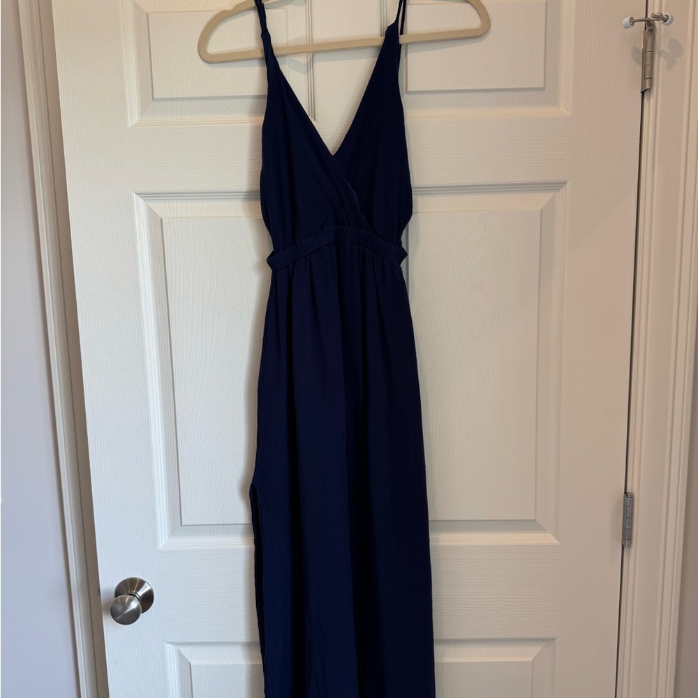 Lulus Lost In Paradise Navy Blue Maxi Dress - Size X-Small